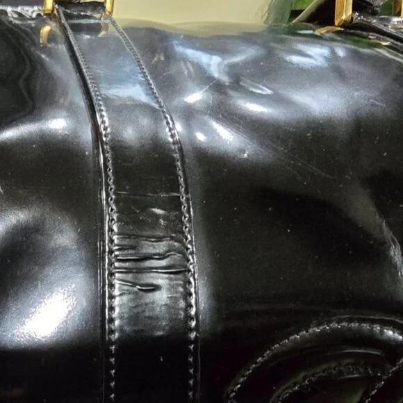 VGC Authentic Chanel Patent Leather Timeless Weekender - Picture 3 of 16